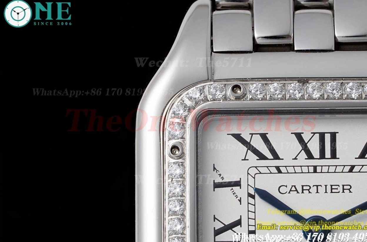 Quartz Panthere De SS SS Secrete 27mm Dial Ladies White AF 0213